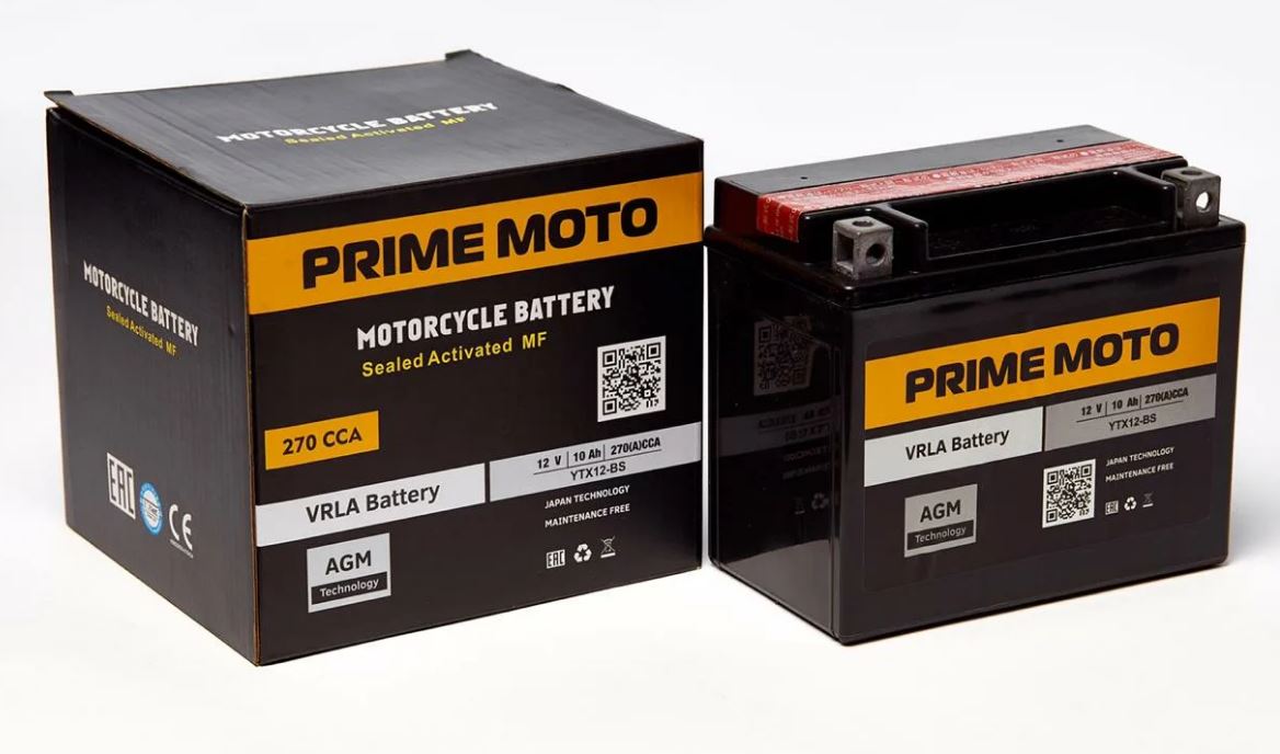 АККУМУЛЯТОР PRIME AGM 12AH (YTX12BS PRIME MOTO)